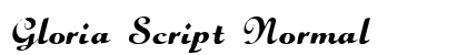 Gloria Script Normal preview