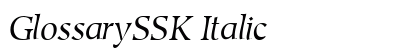 GlossarySSK Italic Preview