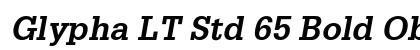 Glypha LT Std 65 Bold Oblique Preview