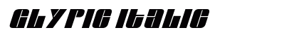Glypic Italic preview