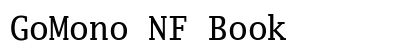 GoMono NF Book preview