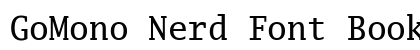 GoMono Nerd Font Book preview