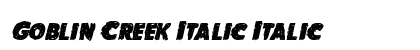 Goblin Creek Italic Italic preview