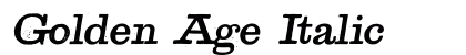 Golden Age Italic preview
