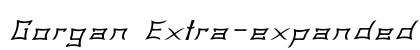 Gorgan Extra-expanded Italic preview