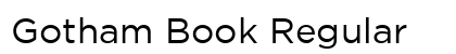 Gotham Book Regular preview