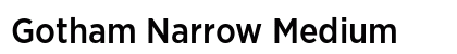 Gotham Narrow Medium preview