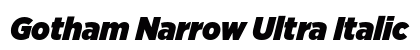 Gotham Narrow Ultra Italic preview