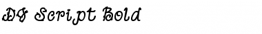 DJ Script Bold Font