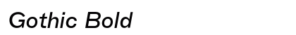 Gothic Bold Preview