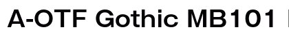 A-OTF Gothic MB101 Pro DB preview
