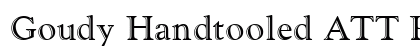 Goudy Handtooled ATT Regular preview