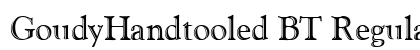 GoudyHandtooled BT Regular preview