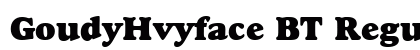 GoudyHvyface BT Regular preview