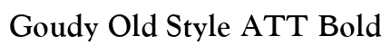 Goudy Old Style ATT Bold Preview