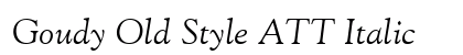 Goudy Old Style ATT Italic preview