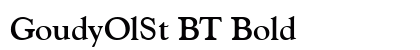 GoudyOlSt BT Bold Preview