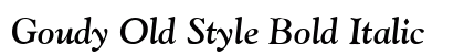 Goudy Old Style Bold Italic Preview