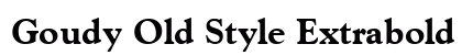 Goudy Old Style Extrabold Regular preview