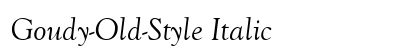 Goudy-Old-Style Italic preview