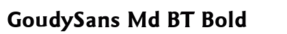 GoudySans Md BT Bold Preview