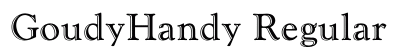 GoudyHandy Regular preview