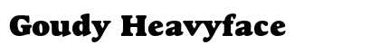 Goudy Heavyface Preview