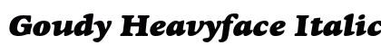 Goudy Heavyface Italic Preview