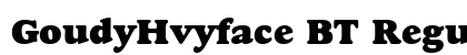 GoudyHvyface BT Regular preview