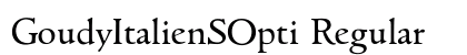 GoudyItalienSOpti Regular preview
