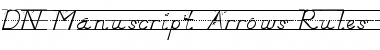 DN Manuscript Arrows Rules Font