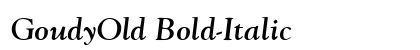 GoudyOld Bold-Italic Preview