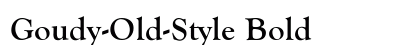 Goudy-Old-Style Bold Preview