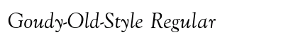 Goudy-Old-Style Regular Preview