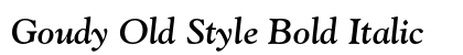 Goudy Old Style Bold Italic Preview