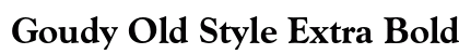 Goudy Old Style Extra Bold Preview