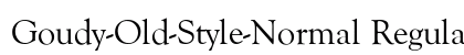 Goudy-Old-Style-Normal Regular Preview