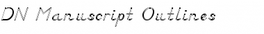 DN Manuscript Outlines Font