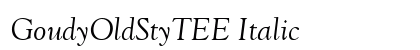 GoudyOldStyTEE Italic preview