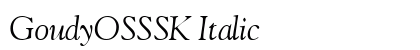 GoudyOSSSK Italic preview