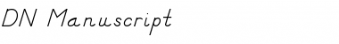 DN Manuscript Font