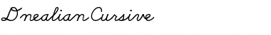 DnealianCursive Font