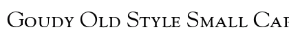 Goudy Old Style Small Caps & Old Style Figures Preview