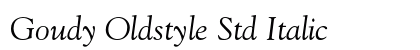 Goudy Oldstyle Std Italic preview