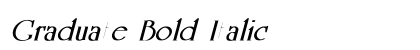 Graduate Bold Italic Preview