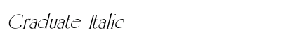 Graduate Italic Preview