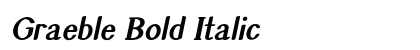 Graeble Bold Italic Preview