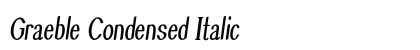 Graeble Condensed Italic Preview