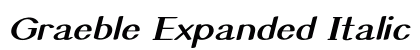 Graeble Expanded Italic Preview