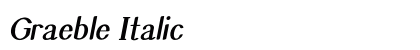 Graeble Italic Preview